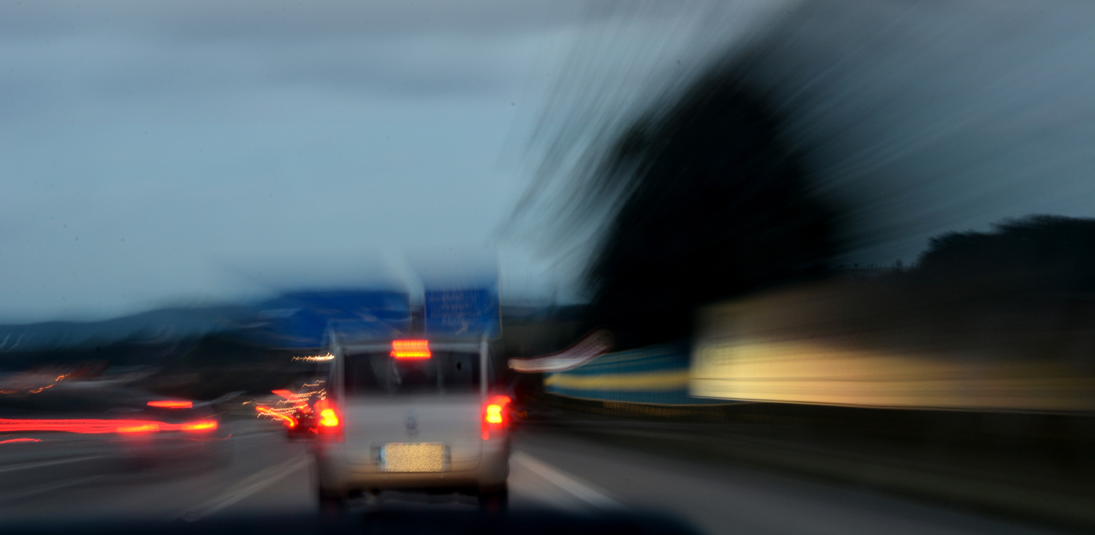 Bewegung auf der Autobahn