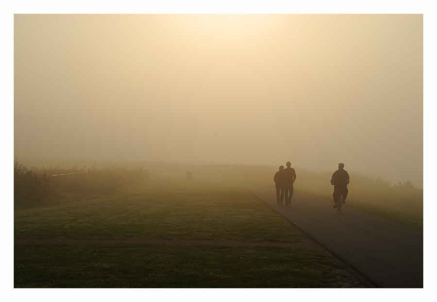 ... Bewegung im Nebel ...