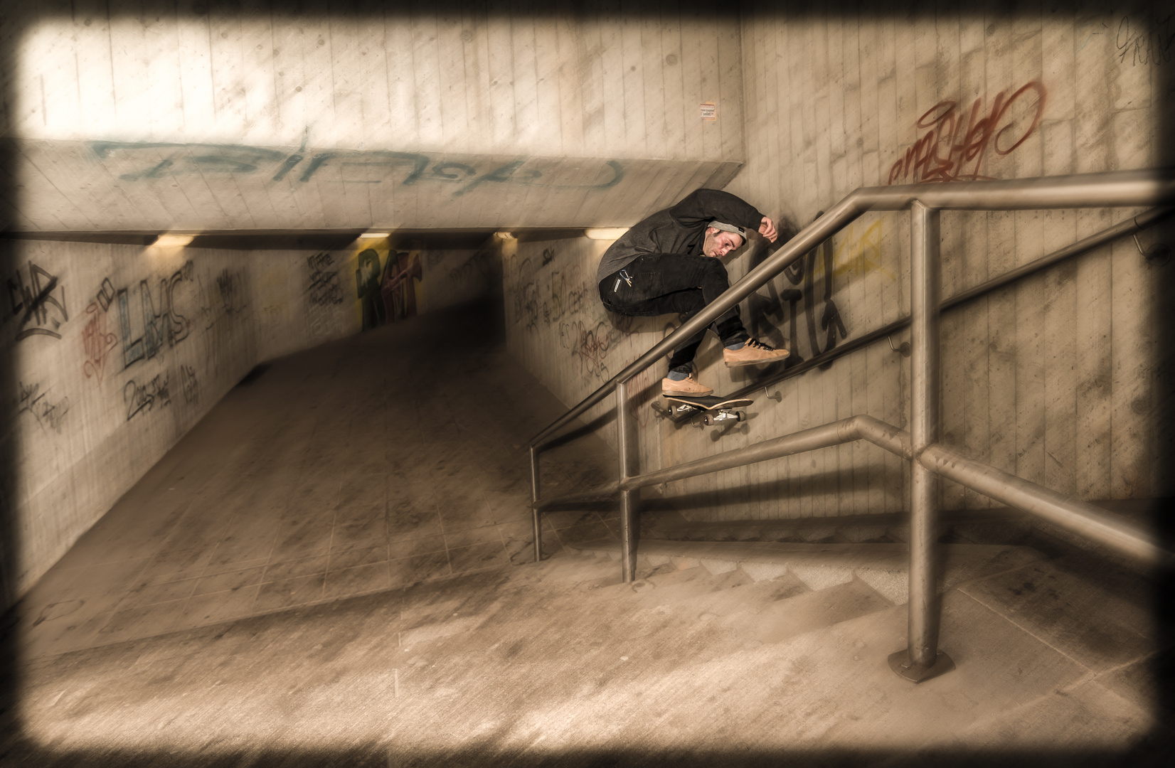 Bewegung im Tunnel