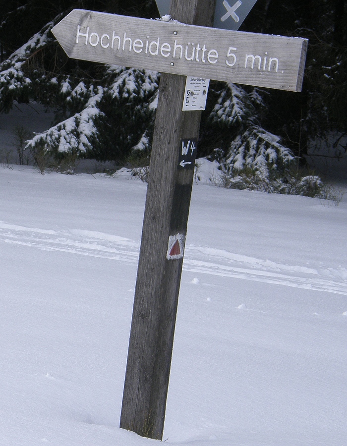 beweisfoto.... wegweiser hochheidehütte