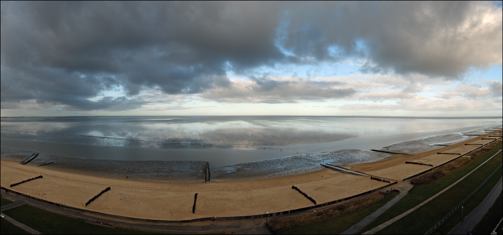 Bewölkt an der Nordsee