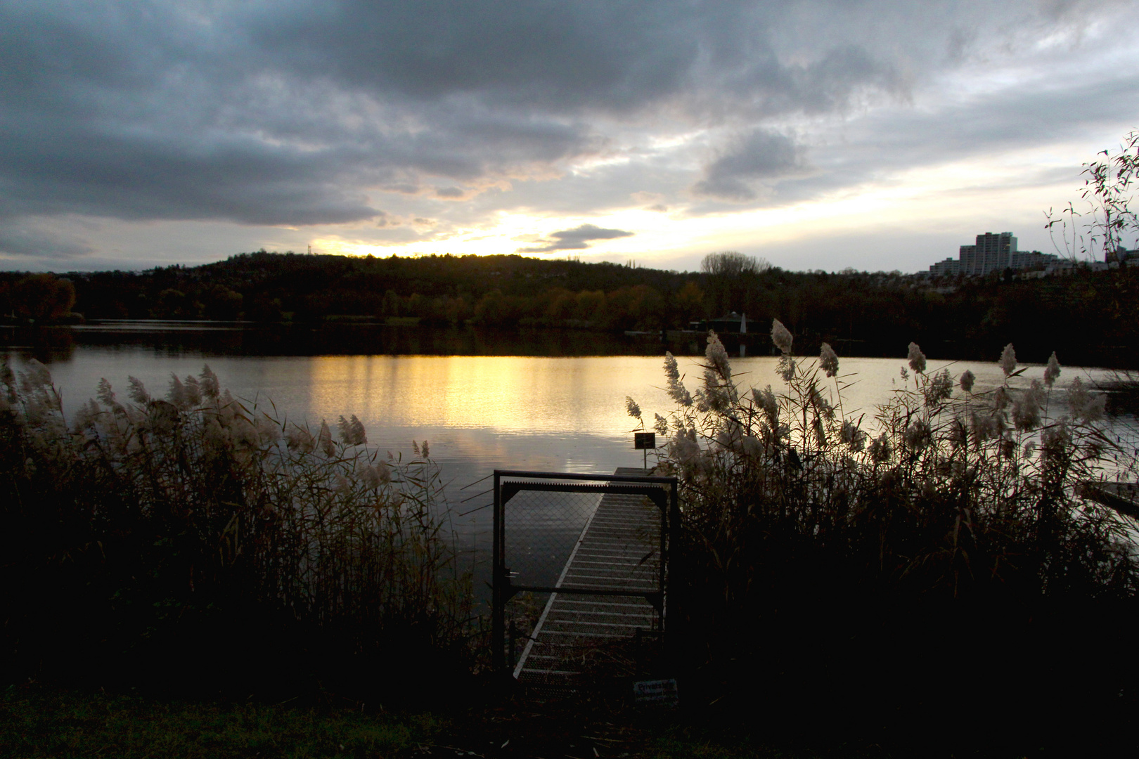 Bewölkte Abendstimmung