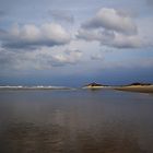 Bewölkter, aber ein schöner Tag an der Nordsee 