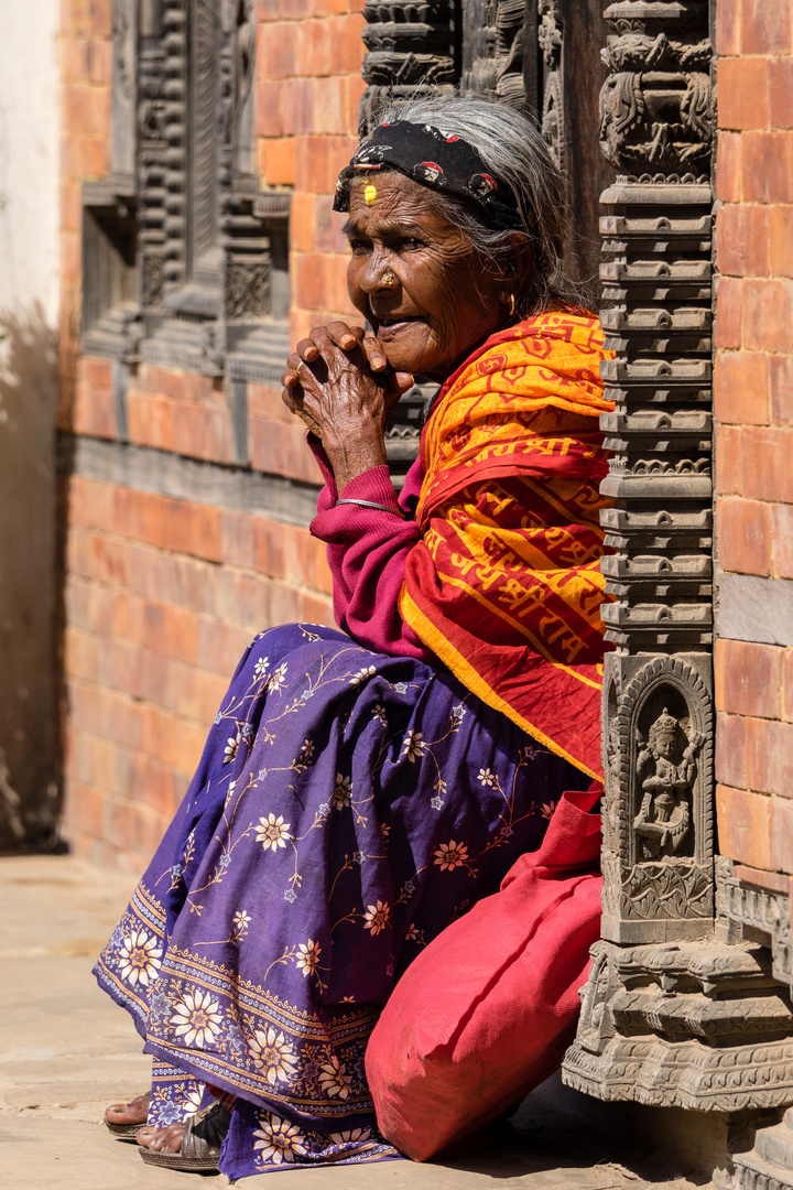 Bewohnerin von Bhaktapur