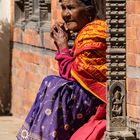 Bewohnerin von Bhaktapur