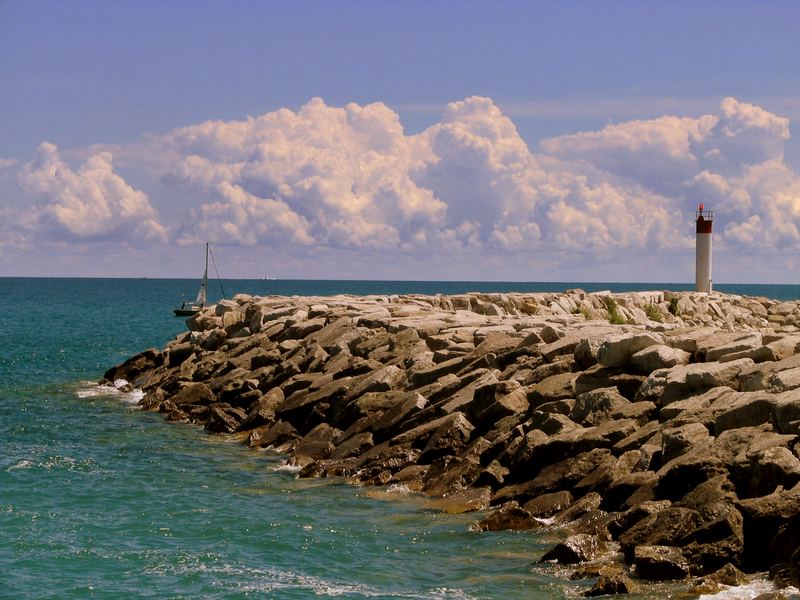 beyond the breakwater