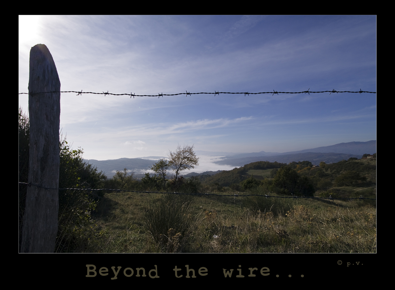 Beyond the wire...