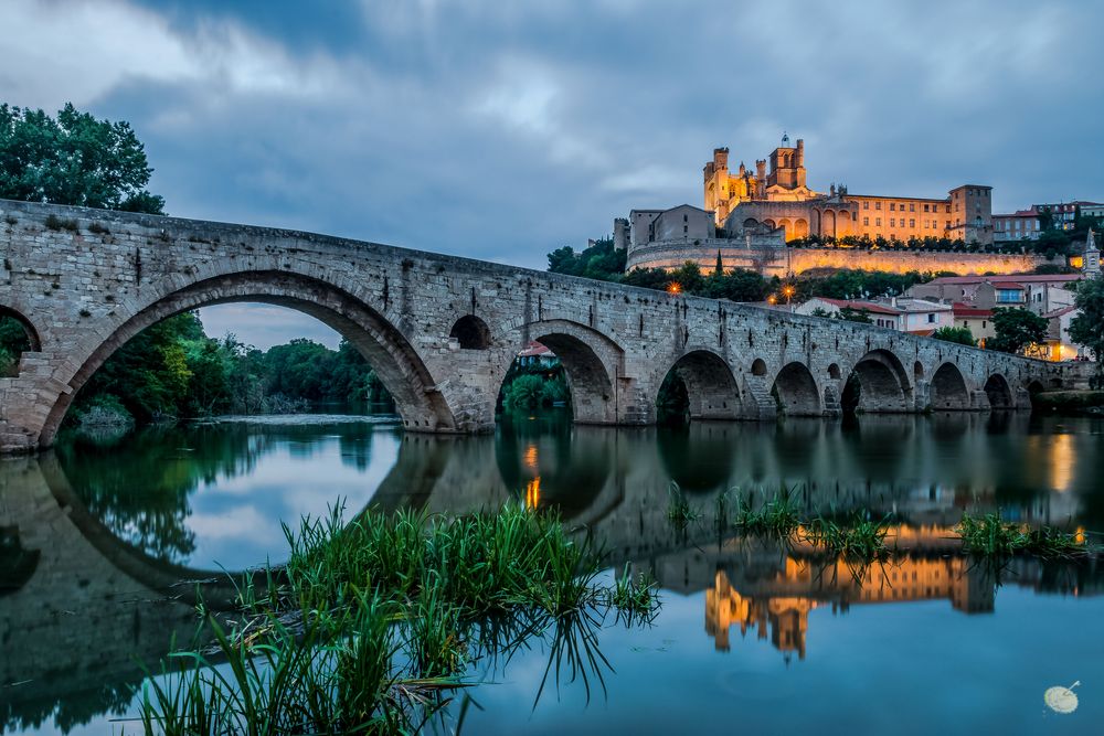 Béziers, Kathedrale St. Nazaire und Pont Vieux -1