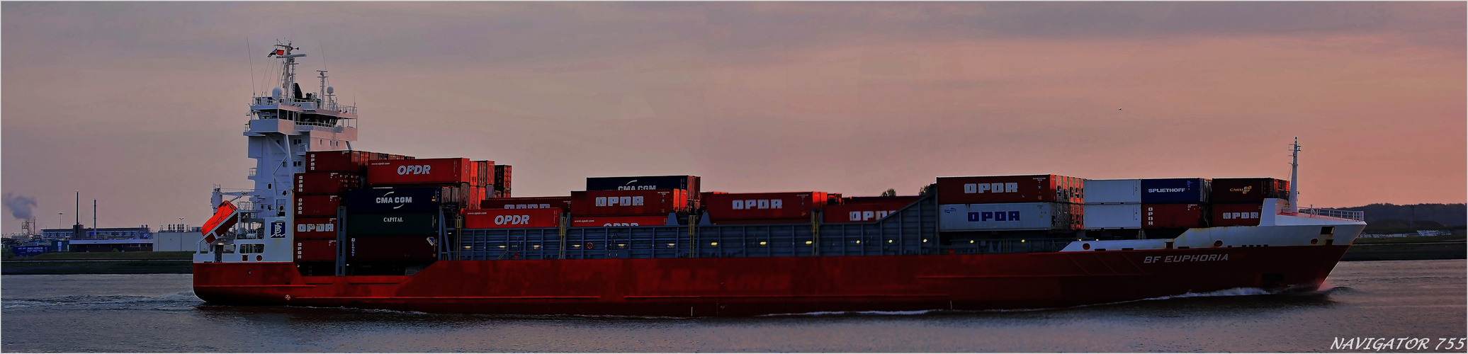 BF EUPHORIA / Container Ship / Rotterdam / Bitte scrollen!