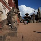 Bhaktapur Tempelanlage bei Kathmandu vor dem Erdbeben