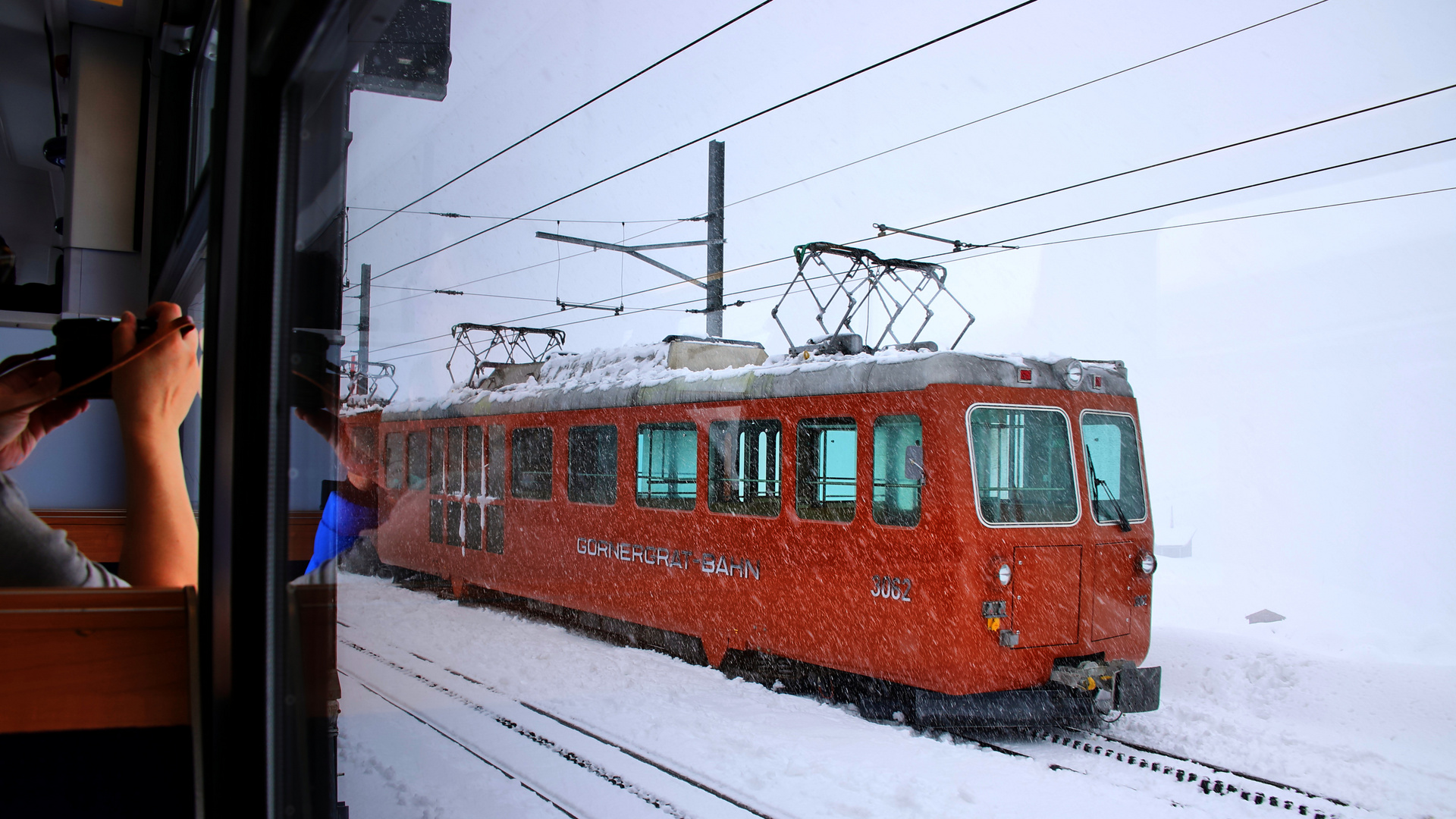 Bhe 4/4 3062 Baujahr 1981 in der Station Riffelberg