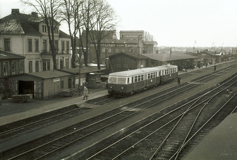 Bhf. Elmshorn EBO ca. 1955 Kleinbahn Nähe Hamburg