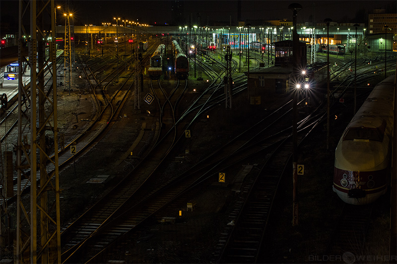 Bhf-Lichtenberg bei Nacht