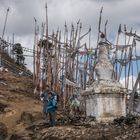 Bhutan - Chele La - Chorten am Wegesrand