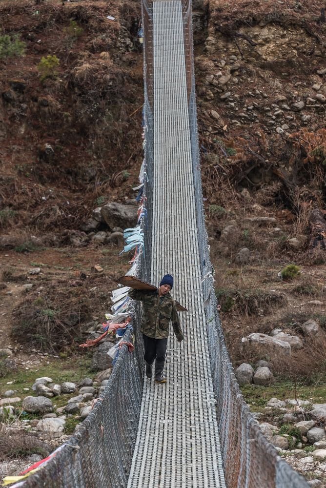 Bhutan - Haa-Tal - Hängebrücke