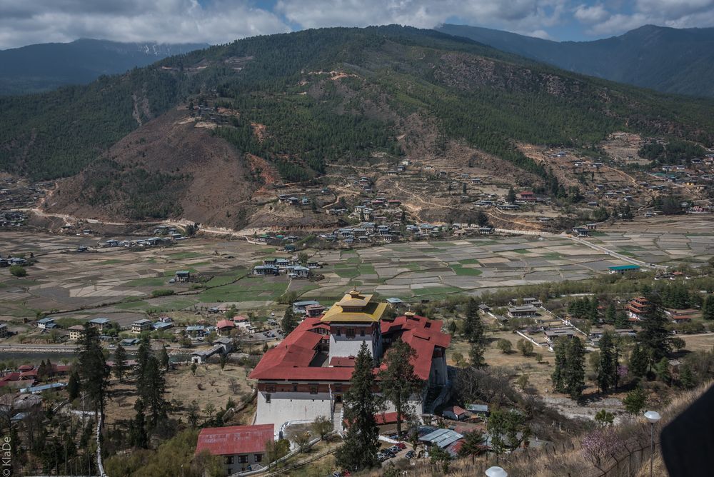 Bhutan - Paro - Blick auf das Paro-Tal