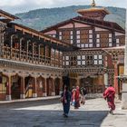 Bhutan - Paro - Rinpung Dzong - Innenhof