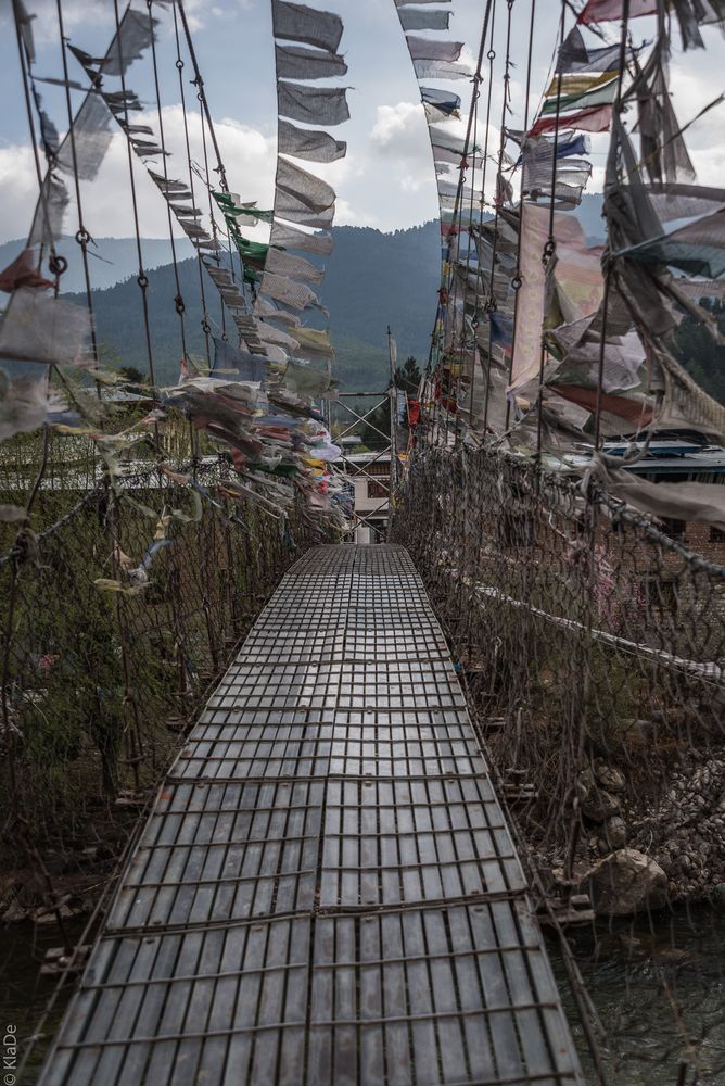 Bhutan - Paro - Suspenion Bridge