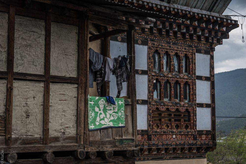 Bhutan - Paro - Traditioneller Baustil