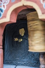 Bhutan -  Punakha - Chimi Lhakang - Gebetsmühle