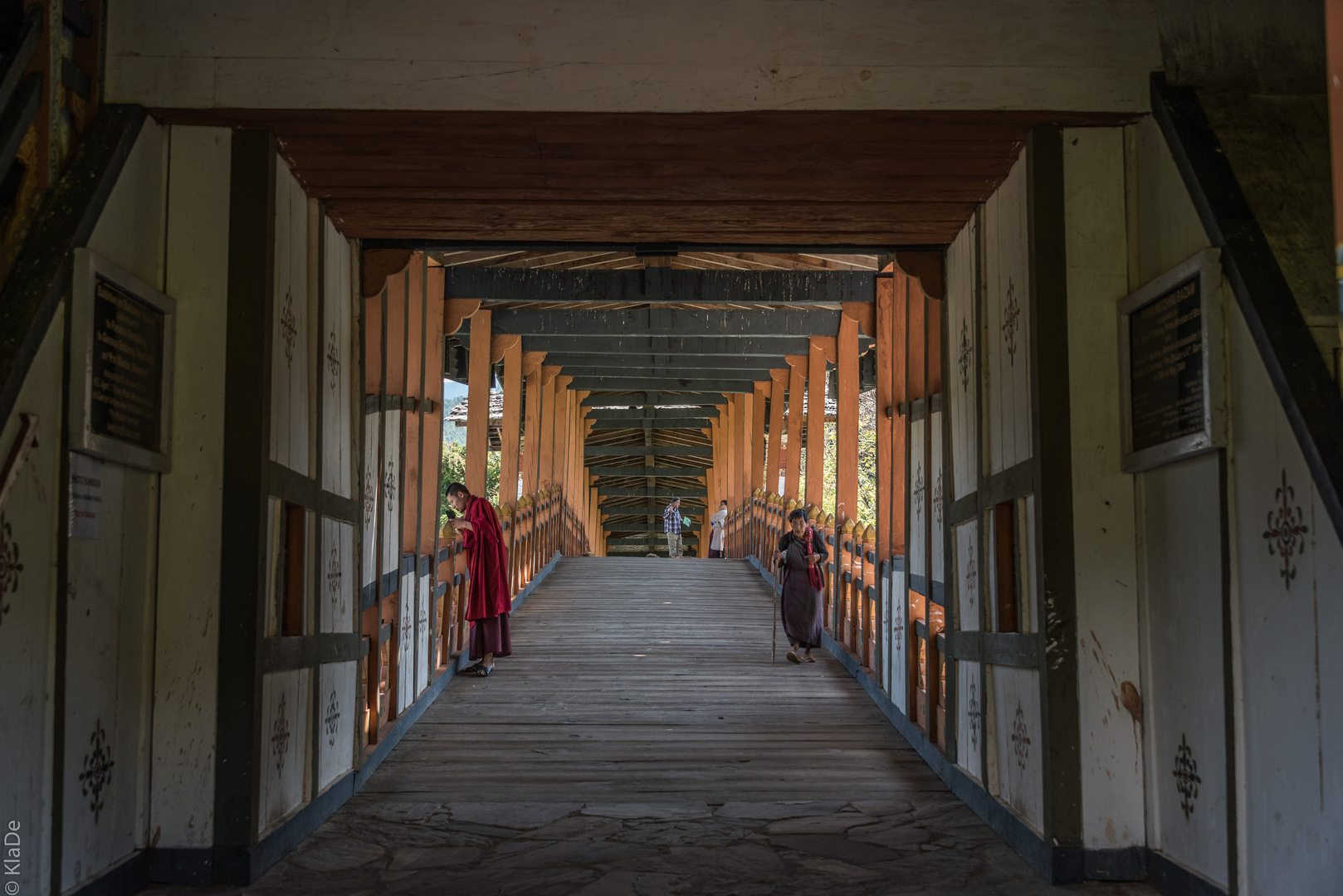 Bhutan - Punakha - Die Brücke über den Mo-Chu