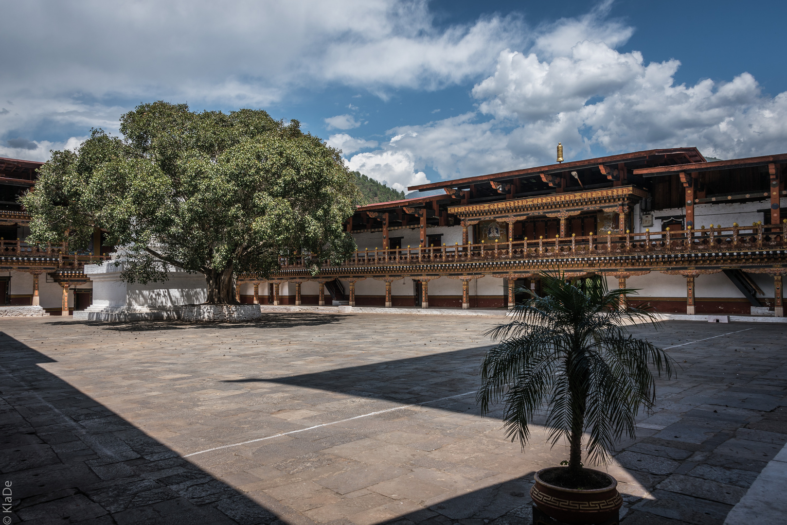 Bhutan - Punakha - Pungtang Dechen Photrang Dzong - Innenhof