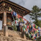 Bhutan - Taktshang - Gebetsmühle und Endstation für Pferde