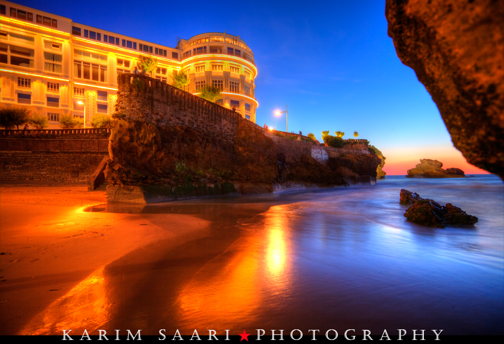 Biarritz by night