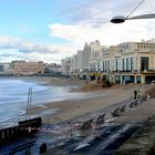 Biarritz La Grande plage et le Casino au matin du 7 janvier 2014