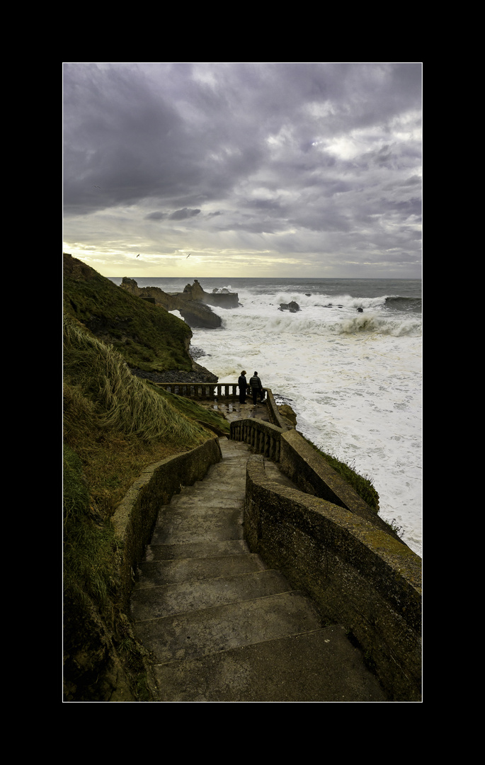 Biarritz le rocher de la vierge