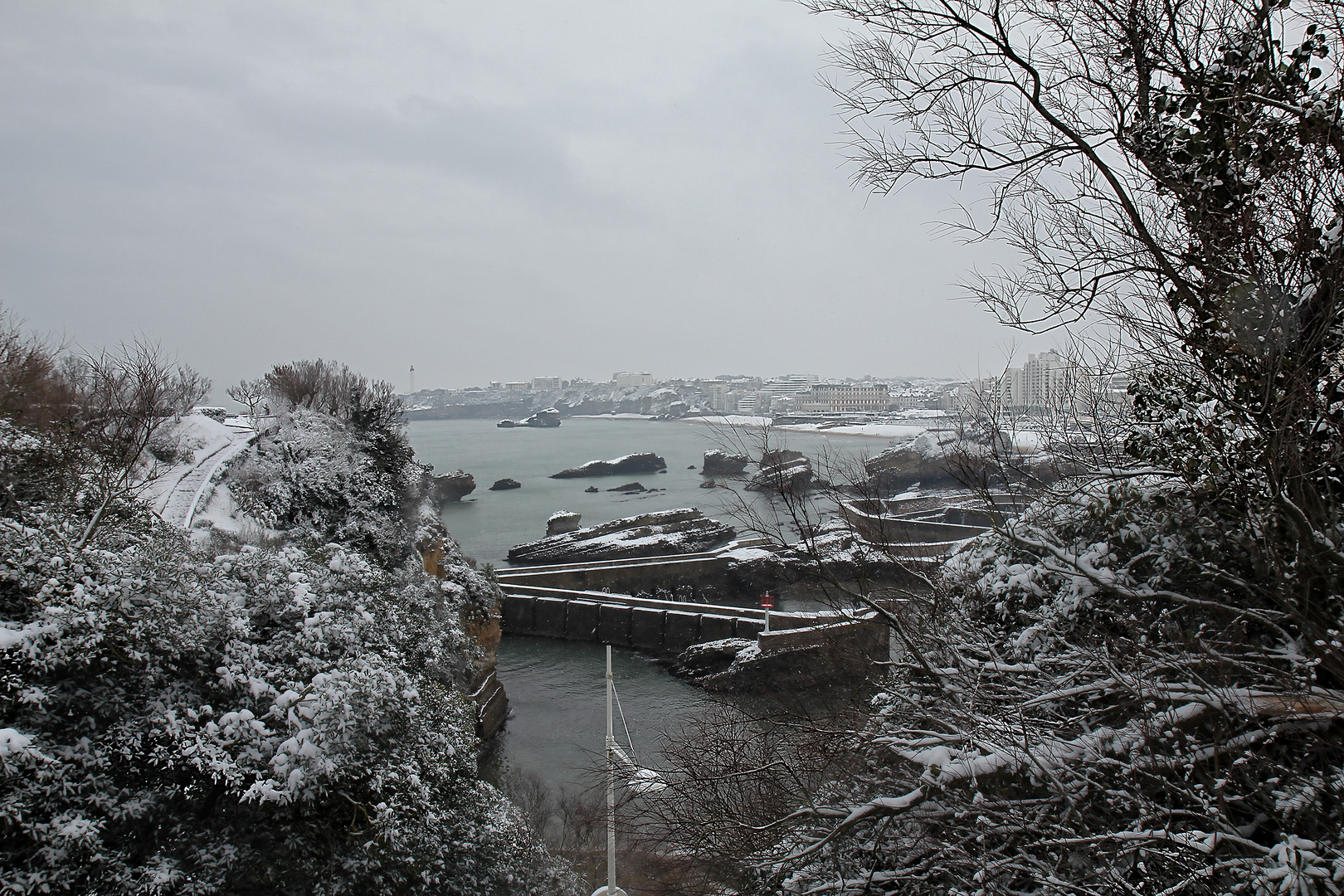 Biarritz neige 