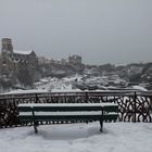 biarritz neige  : vue Eglise Ste Eugénie