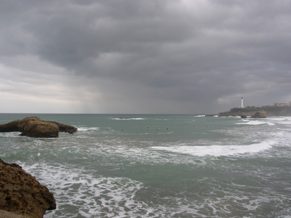 Biarritz par temps d'orages