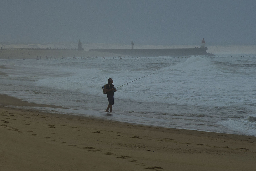 Biarritz. Pescatore sull'Atlantico