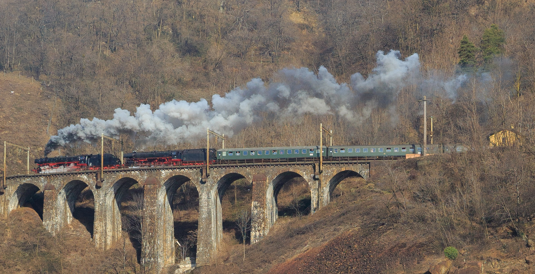 Biascina/Gotthard: zweimal 01 auf der Südrampe