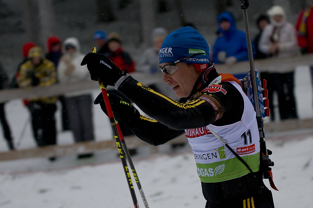 Biathlon Männer Sprint in Oberhof am09.01.2010