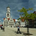 Biberacher Marktplatz oder der "Rote Schirm"