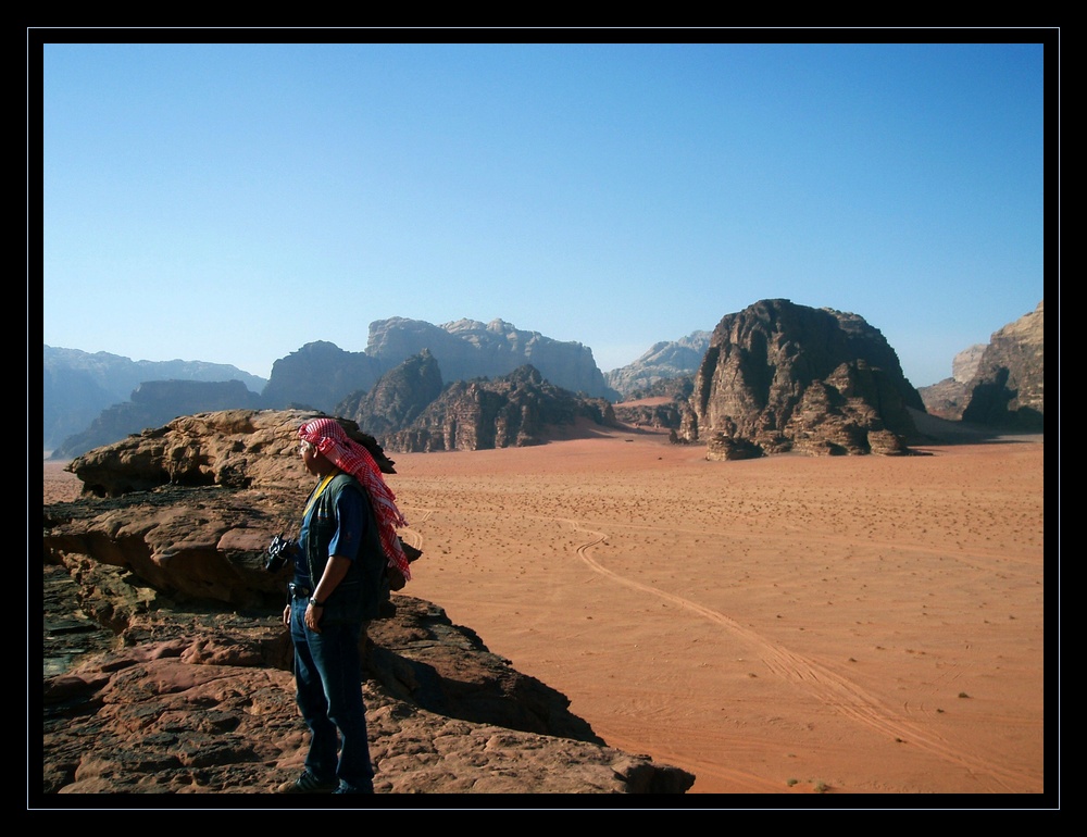 bibi dans le désert du WADI RUM