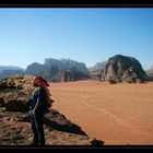 bibi dans le désert du WADI RUM