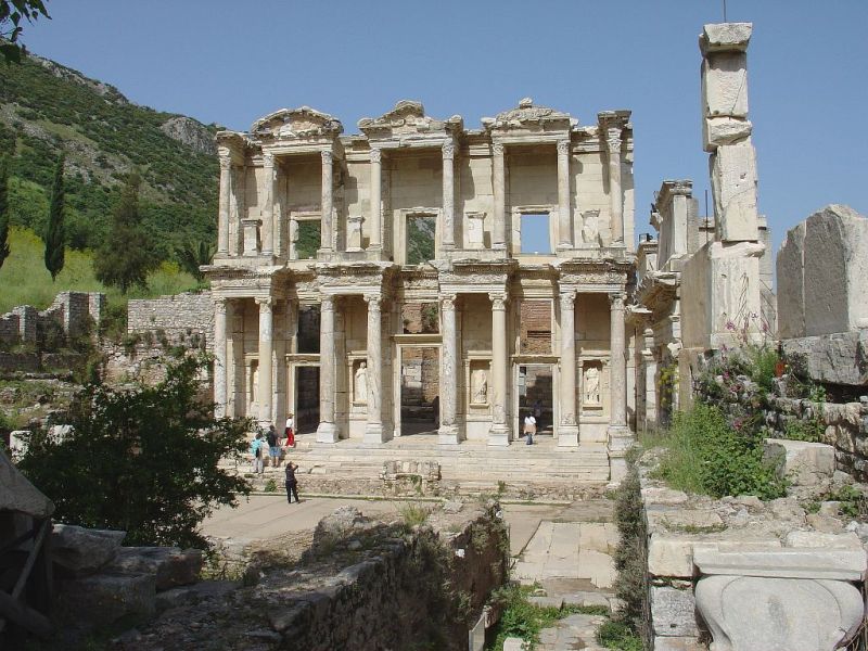 bibiliothek von ephesus, türkei