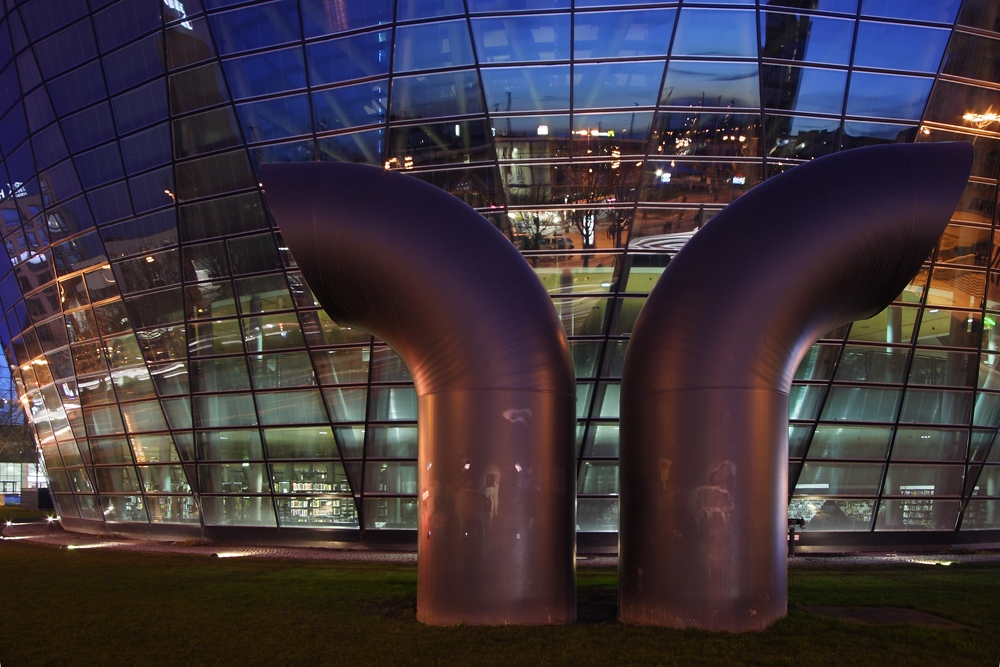 Bibliothek Dortmund - Details und Spiegelungen