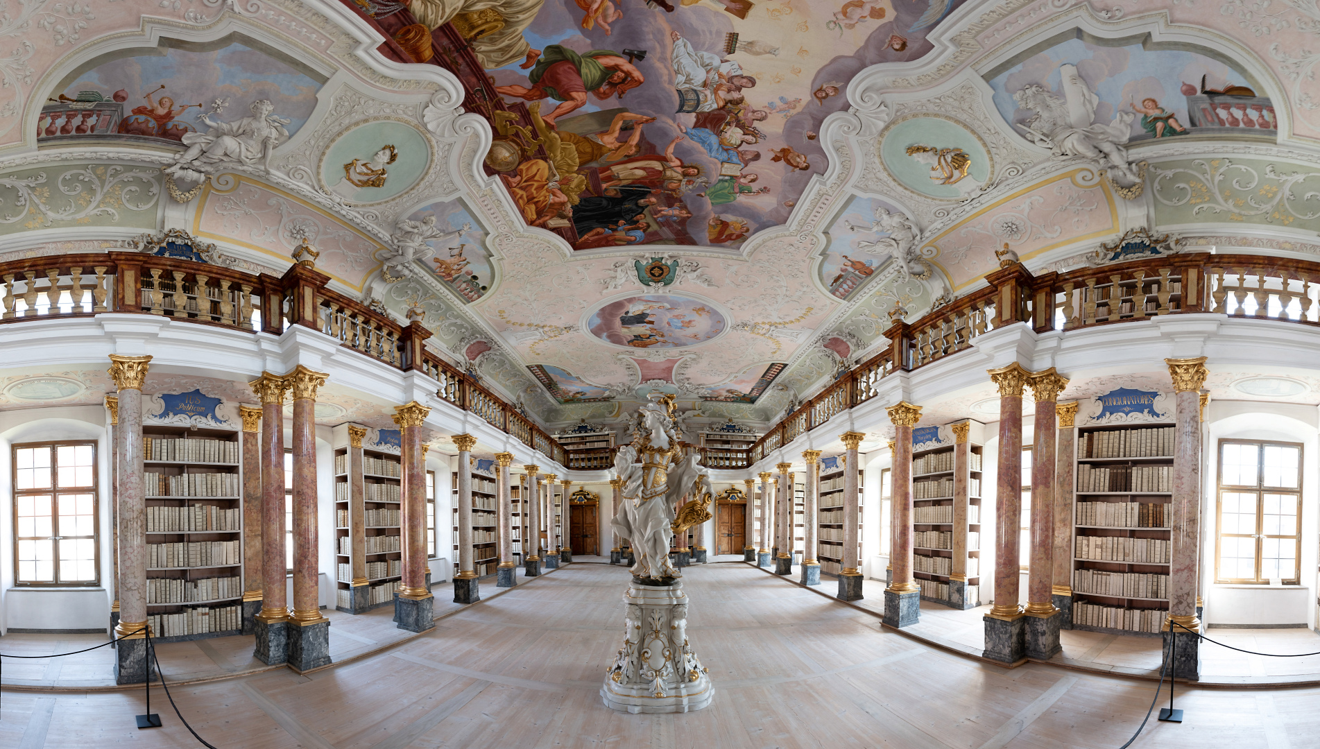 Bibliothek Ottobeuren Panorama