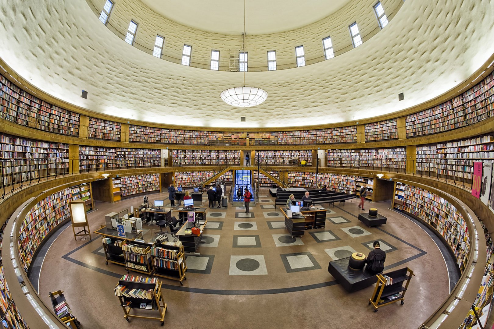 Bibliothek Stockholm Panorama