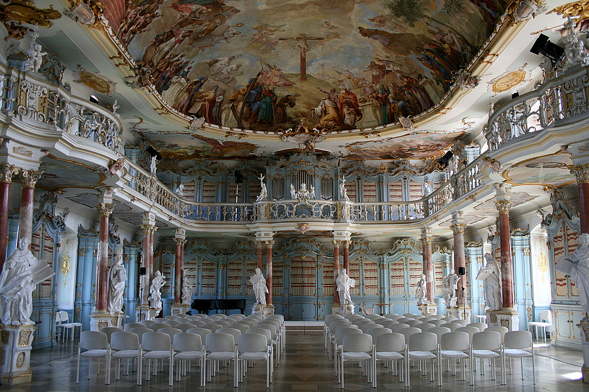 Bibliothekssaal im Kloster Bad Schussenried