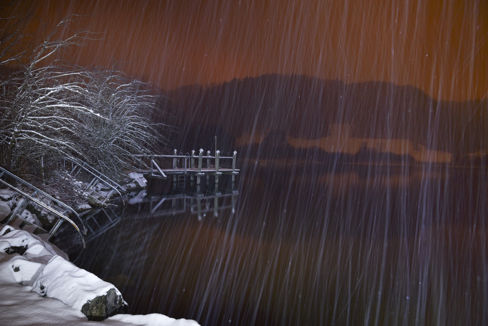 Bichelsee by Night and Snow