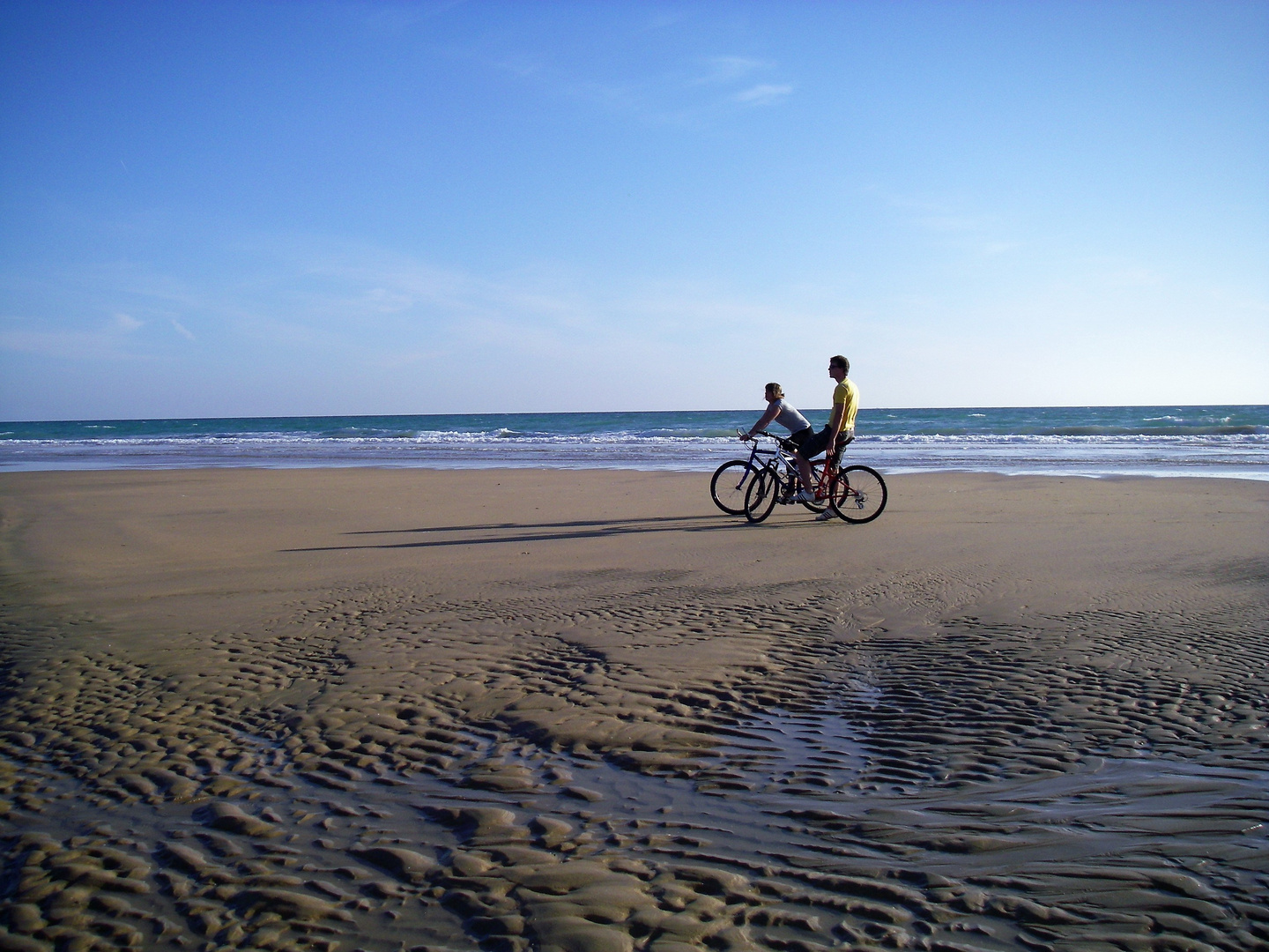 BICICLETAS EN LA ARENA 