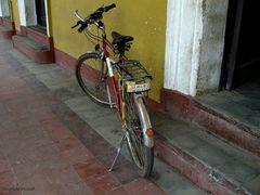 bicicletta con targa