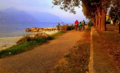 Biciclettando lungo il lago di Garda....