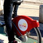 Biciclista en Sevilla