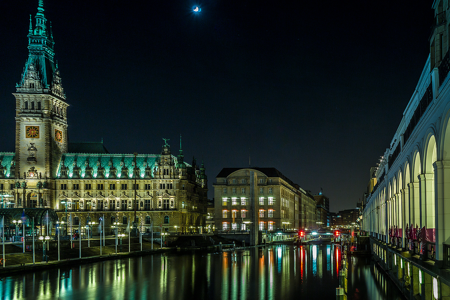 Bick auf das Rathaus in HH